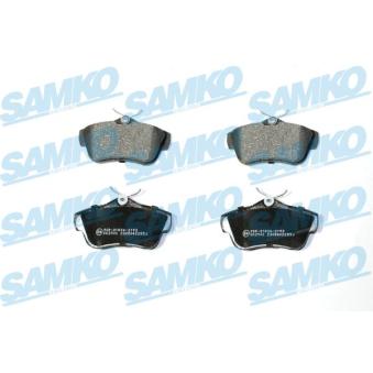 Jeu de 4 plaquettes de frein arrière SAMKO OEM 71770052