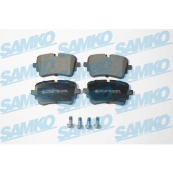 Jeu de 4 plaquettes de frein arrière SAMKO OEM 4M0698451AG