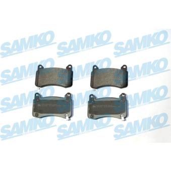 Jeu de 4 plaquettes de frein avant SAMKO 5SP2301 pour TESLA MODEL 3 EV AWD - 441cv