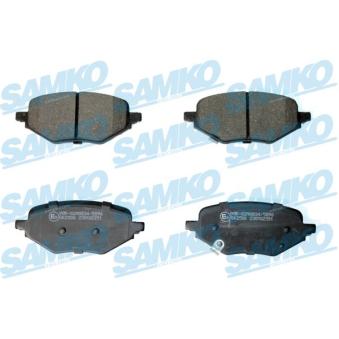 Jeu de 4 plaquettes de frein arrière SAMKO [5SP2351]