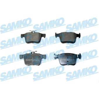 Jeu de 4 plaquettes de frein arrière SAMKO OEM 5Q0698451AE