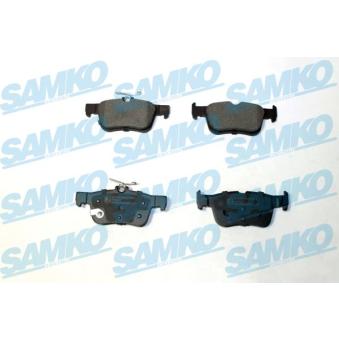 Jeu de 4 plaquettes de frein arrière SAMKO OEM KTJ1GC2M007AC