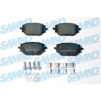 Jeu de 4 plaquettes de frein arrière SAMKO 5SP2358 pour CITROEN JUMPY E-JUMPY - 136cv