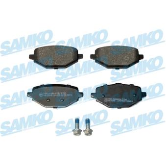Jeu de 4 plaquettes de frein arrière SAMKO 5SP2368 pour RENAULT CAPTUR E-TECH 160 - 92cv