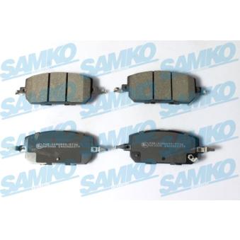 Jeu de 4 plaquettes de frein avant SAMKO OEM dnyj3328za