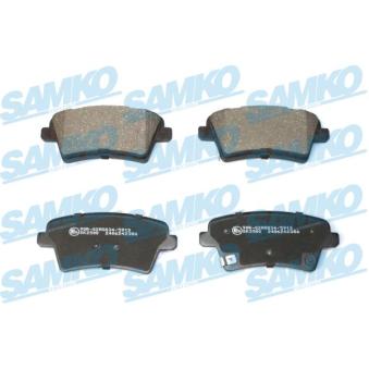 Jeu de 4 plaquettes de frein avant SAMKO [5SP2386]