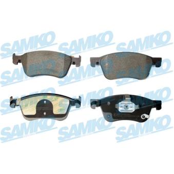 Jeu de 4 plaquettes de frein avant SAMKO [5SP2405]