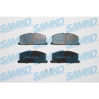 Jeu de 4 plaquettes de frein avant SAMKO 5SP268 pour MINI MINI PACEMAN 1.6 - 110cv