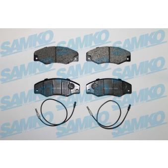 Jeu de 4 plaquettes de frein avant SAMKO 5SP276 pour AUDI A8 2.2 - 110cv