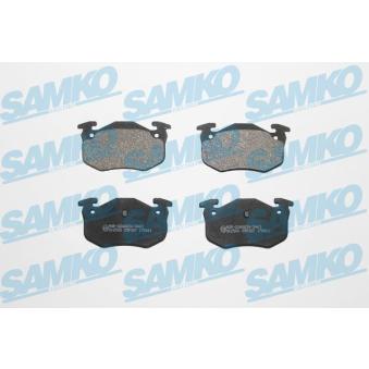 Jeu de 4 plaquettes de frein arrière SAMKO [5SP307]