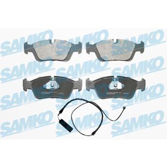 Jeu de 4 plaquettes de frein avant SAMKO OEM 34111161446