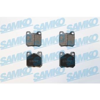 Jeu de 4 plaquettes de frein arrière SAMKO OEM 1605047