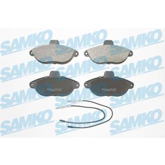 Jeu de 4 plaquettes de frein avant SAMKO [5SP346]