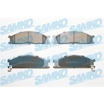 Jeu de 4 plaquettes de frein avant SAMKO OEM D10602S700