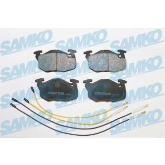 Jeu de 4 plaquettes de frein avant SAMKO OEM 425092