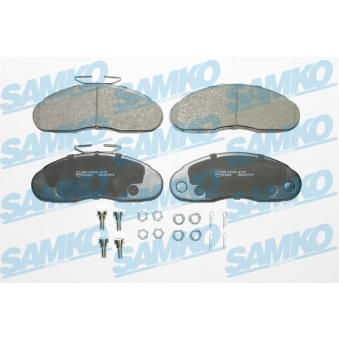 Jeu de 4 plaquettes de frein avant SAMKO [5SP414]