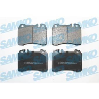 Jeu de 4 plaquettes de frein avant SAMKO 5SP423 pour MERCEDES-BENZ CLASSE E E Evolution II 2.5 - 235cv
