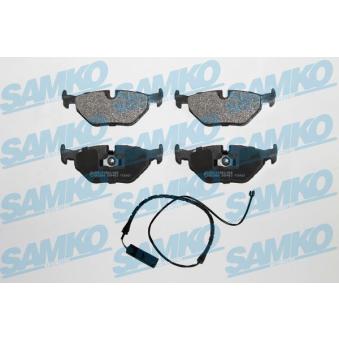 Jeu de 4 plaquettes de frein arrière SAMKO OEM 34211165233 Jeu de 4 plaquettes de frein arrière SAMKO OEM 34211165233