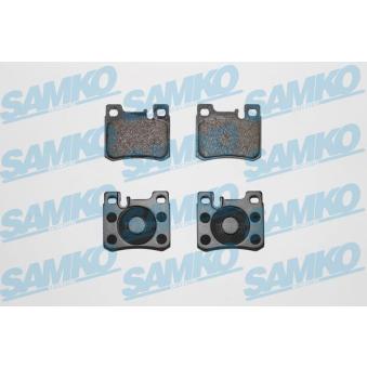 Jeu de 4 plaquettes de frein arrière SAMKO 5SP485 pour ISUZU GEMINI E 200 D - 75cv