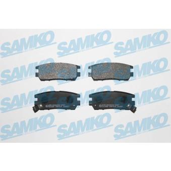 Jeu de 4 plaquettes de frein arrière SAMKO OEM MB858380