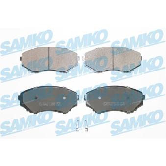 Jeu de 4 plaquettes de frein avant SAMKO 5SP570 pour CADILLAC ELDORADO E2000 - 97cv