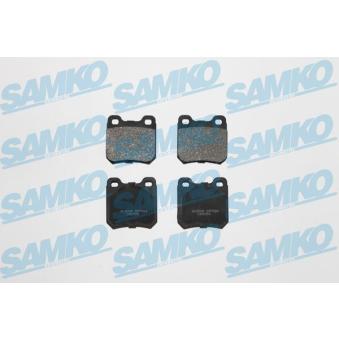 Jeu de 4 plaquettes de frein arrière SAMKO OEM 1605799