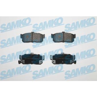 Jeu de 4 plaquettes de frein arrière SAMKO [5SP602]