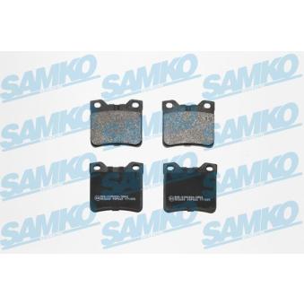 Jeu de 4 plaquettes de frein arrière SAMKO [5SP622]