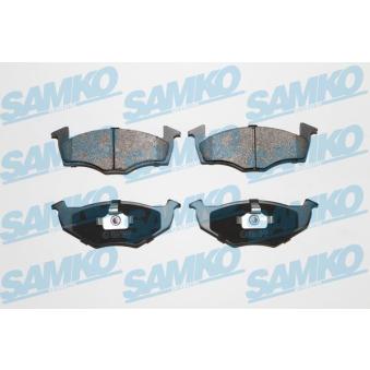Jeu de 4 plaquettes de frein avant SAMKO OEM 1H0698151A
