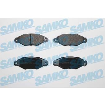 Jeu de 4 plaquettes de frein avant SAMKO OEM 7701206811 Jeu de 4 plaquettes de frein avant SAMKO OEM 7701206811