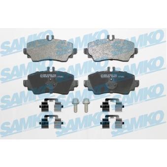 Jeu de 4 plaquettes de frein avant SAMKO OEM 1684200020