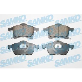 Jeu de 4 plaquettes de frein avant SAMKO OEM 1605035