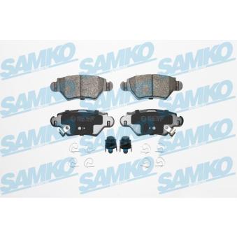 Jeu de 4 plaquettes de frein arrière SAMKO OEM 1605040