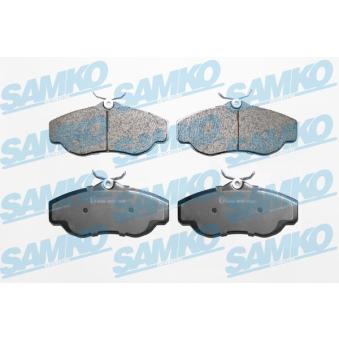 Jeu de 4 plaquettes de frein avant SAMKO [5SP728]