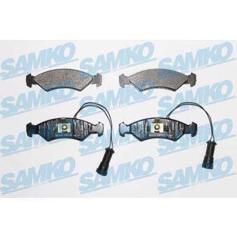 Jeu de 4 plaquettes de frein avant SAMKO 5SP734 pour FORD FIESTA 1.4 - 71cv