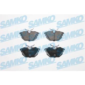 Jeu de 4 plaquettes de frein arrière SAMKO [5SP736]