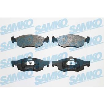 Jeu de 4 plaquettes de frein avant SAMKO OEM 77362205
