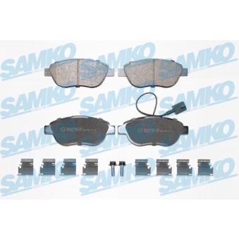 Jeu de 4 plaquettes de frein avant SAMKO OEM 77362195 Jeu de 4 plaquettes de frein avant SAMKO OEM 77362195