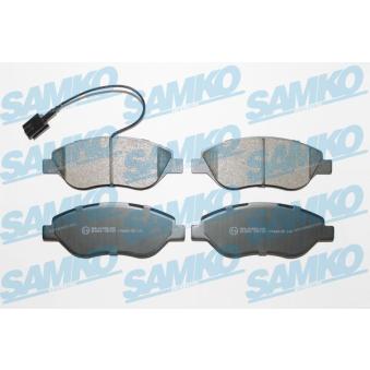 Jeu de 4 plaquettes de frein avant SAMKO OEM 77362196