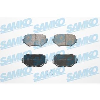 Jeu de 4 plaquettes de frein avant SAMKO OEM 5520077E01000
