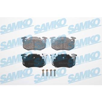 Jeu de 4 plaquettes de frein arrière SAMKO 5SP801 pour KIA PRO CEED 1.8 - 110cv