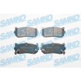 Jeu de 4 plaquettes de frein arrière SAMKO 5SP808 pour ROVER 25 1.8 - 110cv