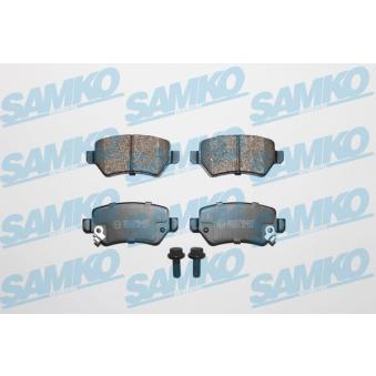 Jeu de 4 plaquettes de frein arrière SAMKO OEM 1605967