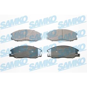 Jeu de 4 plaquettes de frein avant SAMKO 5SP860 pour SSANGYONG REXTON 2.7 Xdi - 163cv