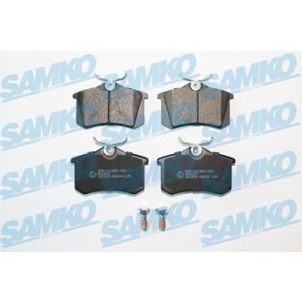 Jeu de 4 plaquettes de frein arrière SAMKO [5SP868]