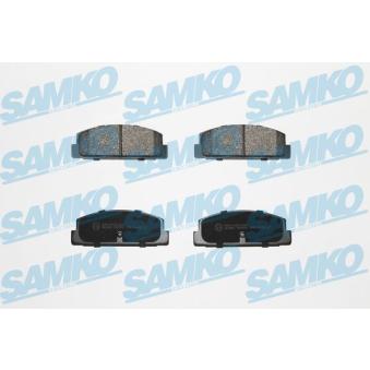 Jeu de 4 plaquettes de frein arrière SAMKO 5SP876 pour DODGE AVENGER 2.0 TD - 110cv