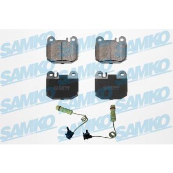Jeu de 4 plaquettes de frein arrière SAMKO OEM 1634200720