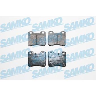 Jeu de 4 plaquettes de frein avant SAMKO 5SP921 pour AUDI 100 1.0 E - 41cv