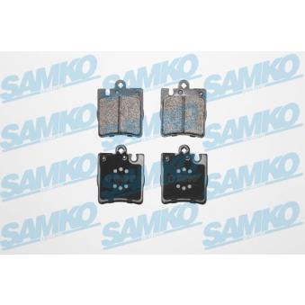 Jeu de 4 plaquettes de frein arrière SAMKO OEM A0024205220
