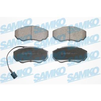 Jeu de 4 plaquettes de frein avant SAMKO [5SP966]